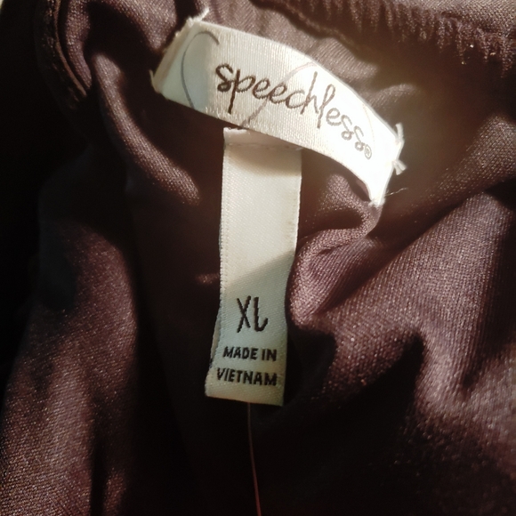 Speechless Tie Front Embroidered Shift Dress Sz XL - Picture 3 of 3